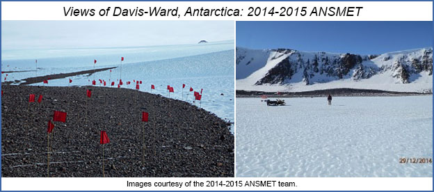 View of Davis-Ward field area, Antarctica: 2014-2015 ANSMET.