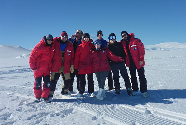 ANSMET 2017-2018 team in Antarctica.