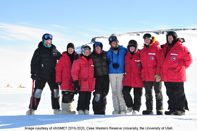 ANSMET 2019-2020 team in Antarctica.