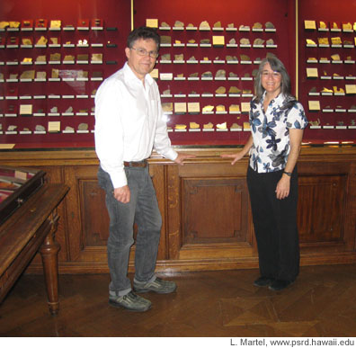 PSRD's Linda Martel with Dr. Franz Brandstaetter, Curator.