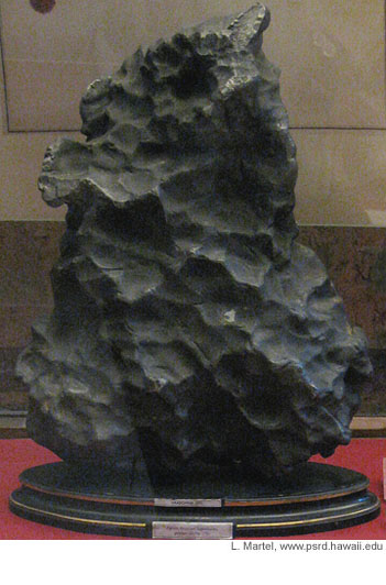 Main mass of the Hraschina iron meteorite.