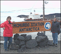 Robbie and Cari in McMurdo