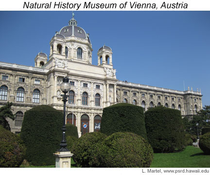 Photo of the Natural History Museum building in Vienna. (April, 2009)