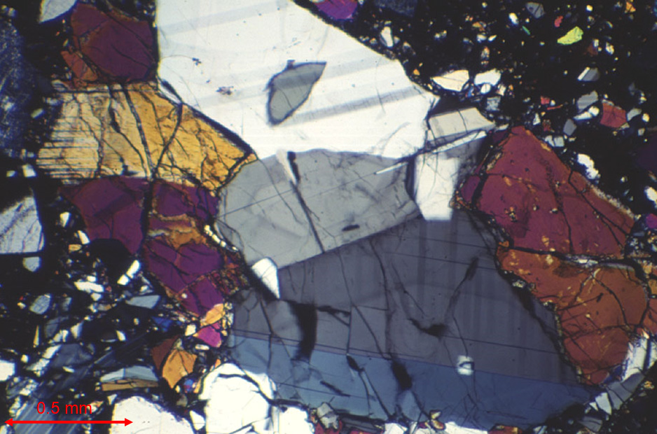 Norite fragment in Apollo 17 sample.