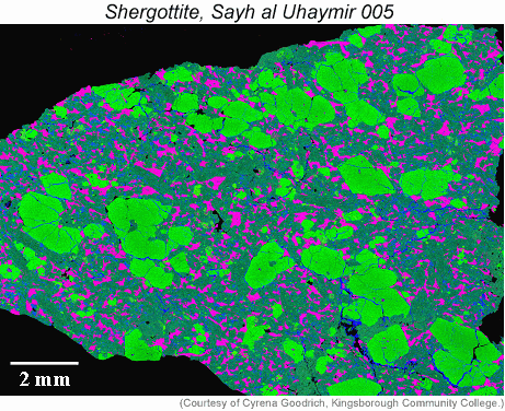 sample of olivine-phyric shergottite